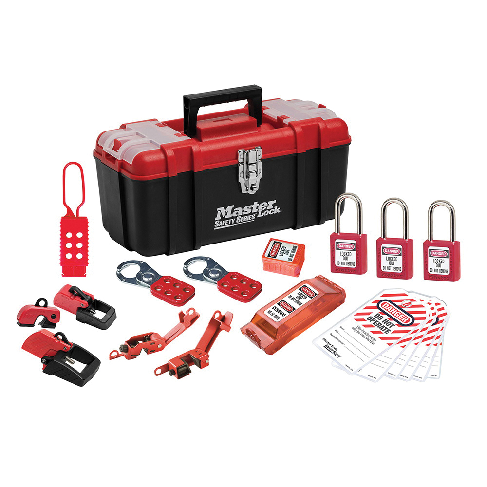 Master Lock® 1457E410KA Electrical Personal Safety Lockout Kit, 24 Pieces
