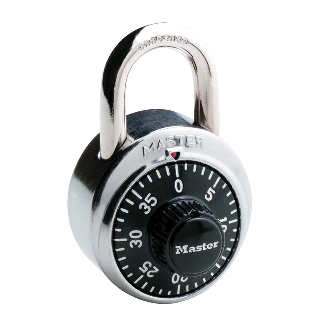 Master Lock® 140KAD Safety Padlock, Alike Key, 1/4 in Shackle, Solid Brass Body, 4-Pin Tumbler Locking