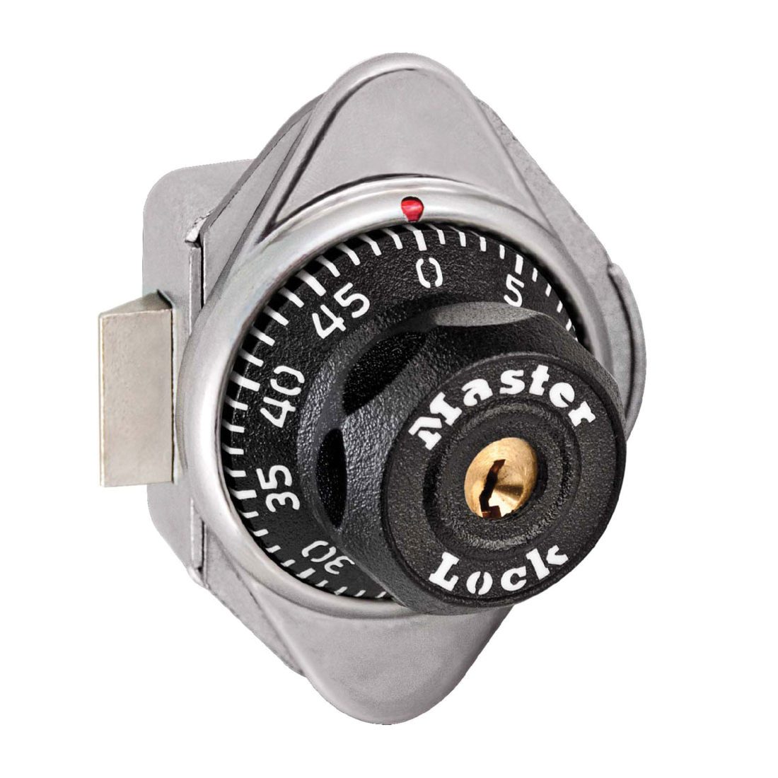 Master Lock® 1714 Springbolt Built-In Lock, Automatic Door, 2 in W, Steel, Different Key