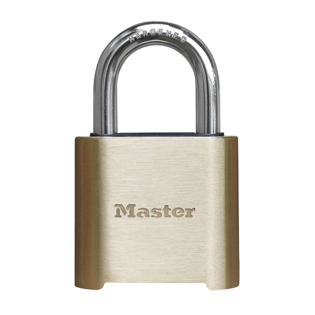 Master Lock&reg; 7 Non-Rekeyable Safety Padlock, Different Key, Laminated Steel Body, 3/16 in Dia Shackle, 4-Pin Cylindrical Locking Mechanism