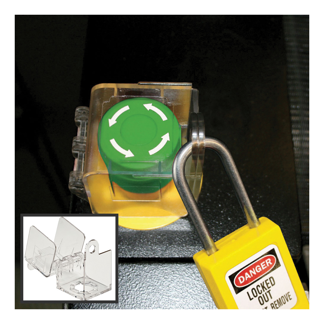 Brady® 65679 Padlock Center Lockout Station Only, 10 Padlocks, 19 in H x 12 in W, Wall Mount, Language: English