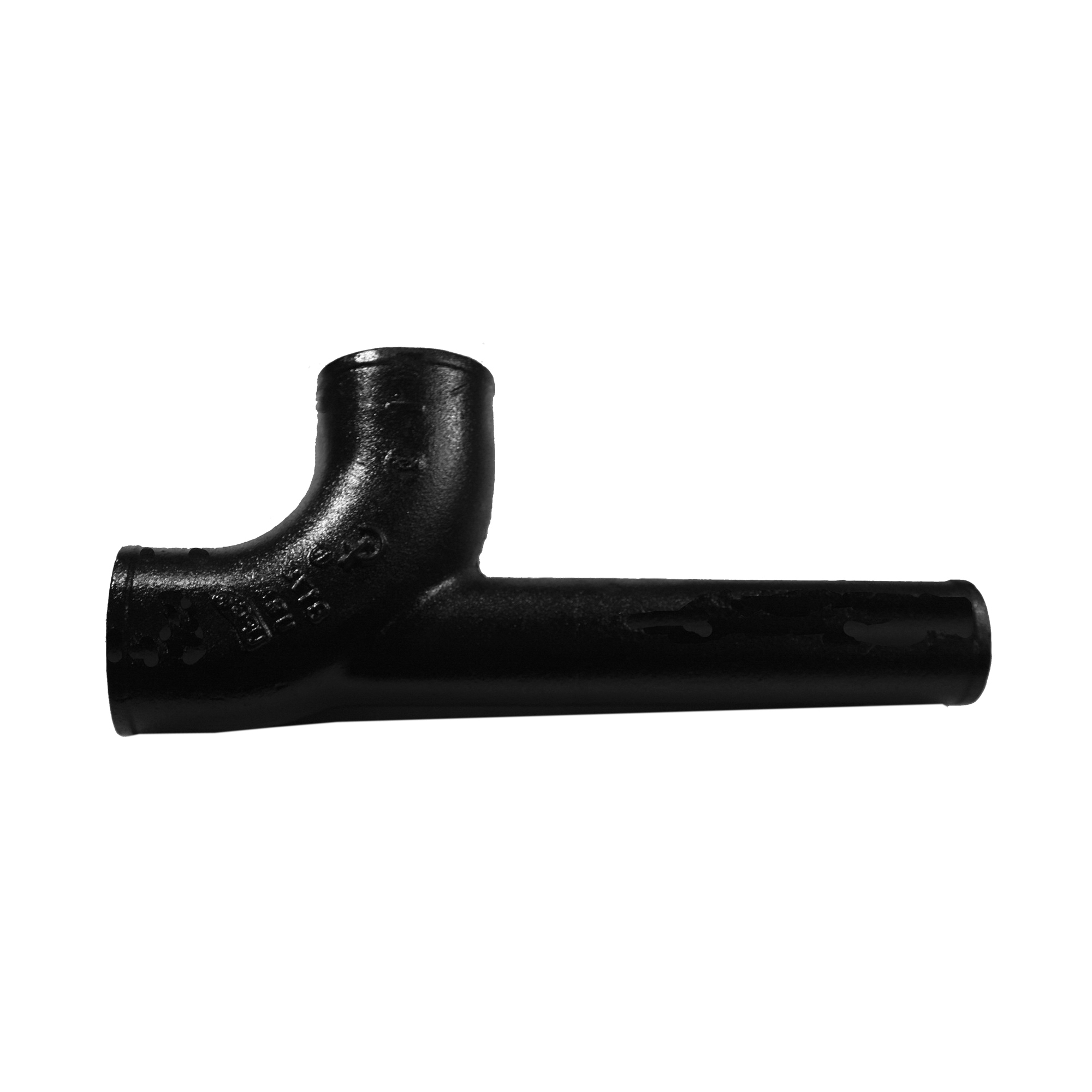 Tyler Pipe 011019 DWV Bend With 2 in Extended Low Heel Inlet, 3 x 2 in Nominal, No-Hub End Style, Cast Iron