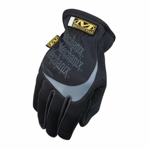 Mechanix Wear® H15-05-011 H15 General Purpose Gloves, Utility, Full Finger/Seamless Style, XL/SZ 11, Synthetic Leather Palm, Clarino® Dura-Fit Synthetic Leather/Formfitting TrekDry/Spandex®/Thermoplastic Rubber, Black, Elastic Cuff, Tricot Lining