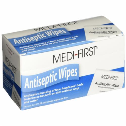 Medi-First® 21433 Anti-Septic Wipes, XL