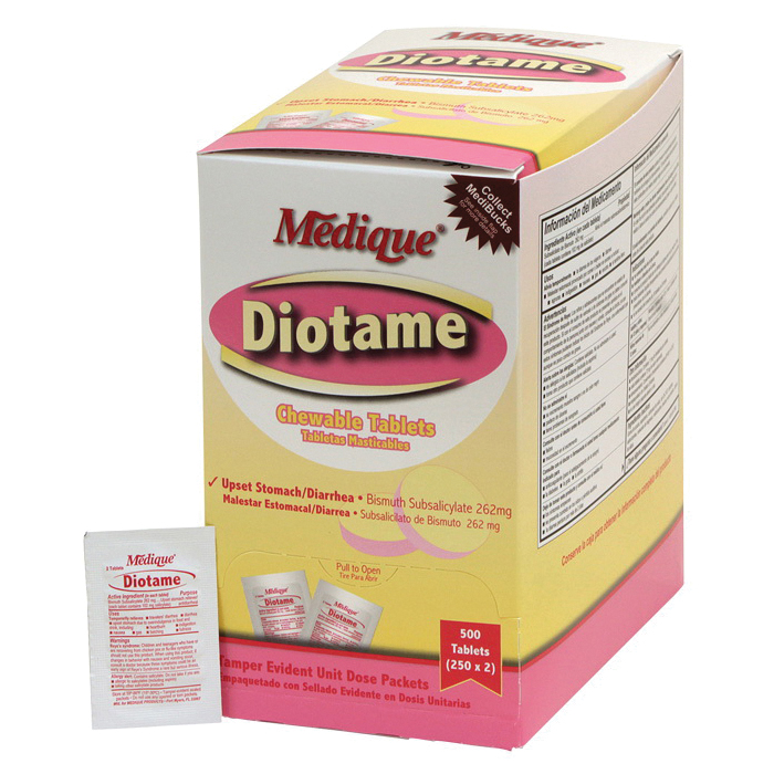 Medique&reg; 80333 Non-Aspirin, 50 Count, Box/Wrapped Pack Package, Formula: Acetaminophen 325 mg
