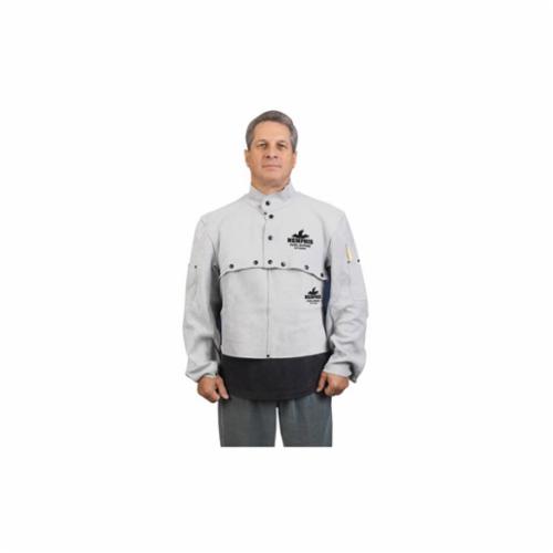 MCR Safety 38100MWM Cape Sleeve, M, Gray, Side Split Leather