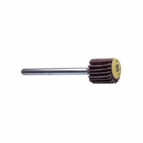 CGW® 72113 Coated Flap Wheel Drum With Keyhole, 4 in Dia, 4 in W Face, 120 Grit, Fine Grade, Aluminum Oxide Abrasive