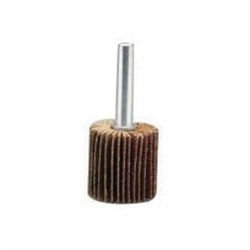 product Merit&reg; 08834144460 MMI-3020 Interleaf Mandrel Mount Coated Flap Wheel, 3 in Dia Wheel, 2 in W Face, 1/4 in Dia Shank, 120 Grit, Fine Grade, Ceramic Abrasive