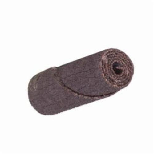 Merit&reg; 08834181080 Straight Half Glued Coated Cartridge Roll, 5/8 in Dia x 2 in OAL, 1/8 in Pilot Hole, 80 Grit, Aluminum Oxide Abrasive