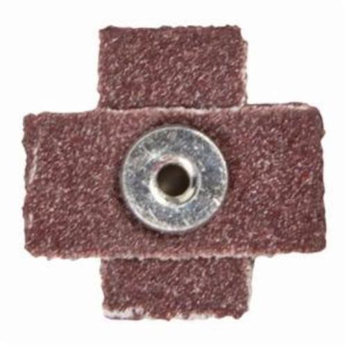 3M™ 051141-27351 Coated Square Pad, 2 in L x 2 in W x 1/2 in THK, 1/4-20 Eyelet Thread, 80 Grit