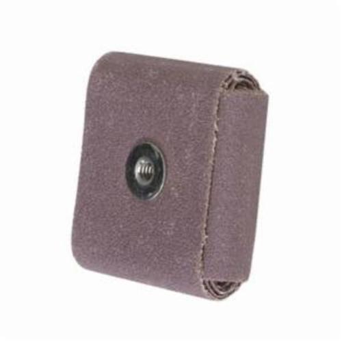 Merit&reg; 08834184336 Coated Square Pad, 3 in L x 3 in W x 1/2 in THK, 1/4-20 Eyelet Thread, 80 Grit
