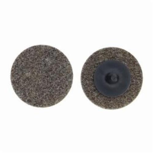 Merit&reg; Bear-Tex&reg; 66261054185 Button Mount Non-Woven Unitized Wheel, 2 in Dia, 1/4 in W Face, Medium Grade, Aluminum Oxide Abrasive
