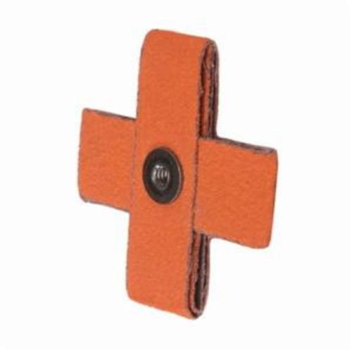 Merit&reg; Blaze&reg; 66261194504 Supersized Coated Cross Pad, 3 in L x 3 in W x 1 in THK, 1/4-20 Eyelet Thread, 60 Grit