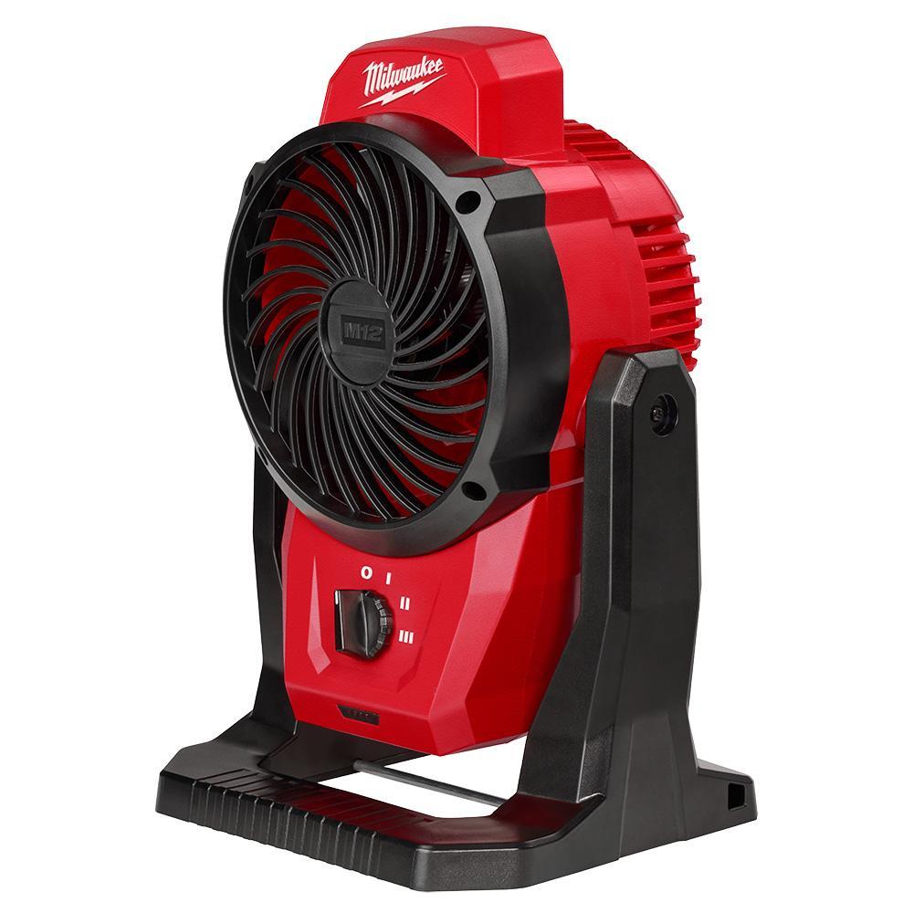 Milwaukee&reg; 0820-80 M12&trade; Reconditioned Mounting Fan, 400 cfm Flow Rate, 12 V
