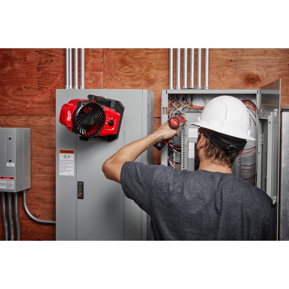 Milwaukee&reg; 0820-80 M12&trade; Reconditioned Mounting Fan, 400 cfm Flow Rate, 12 V