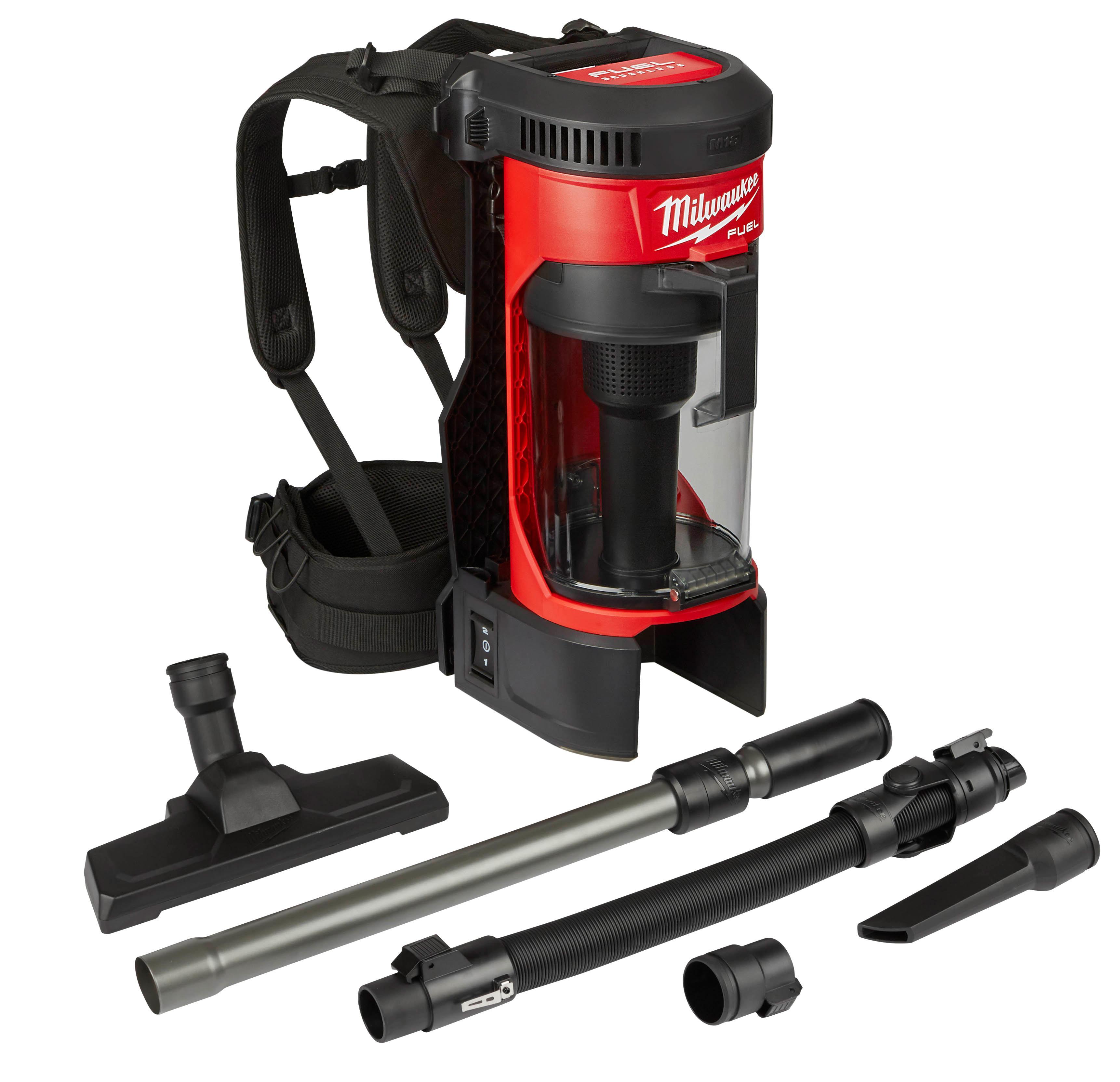 Milwaukee&reg; M18 FUEL&trade; 0885-80 3-in-1 Bagless Reconditioned Backpack Vacuum, 1 gal Tank, 159 W Power Rating, 18 V, Glass Filled Nylon Housing