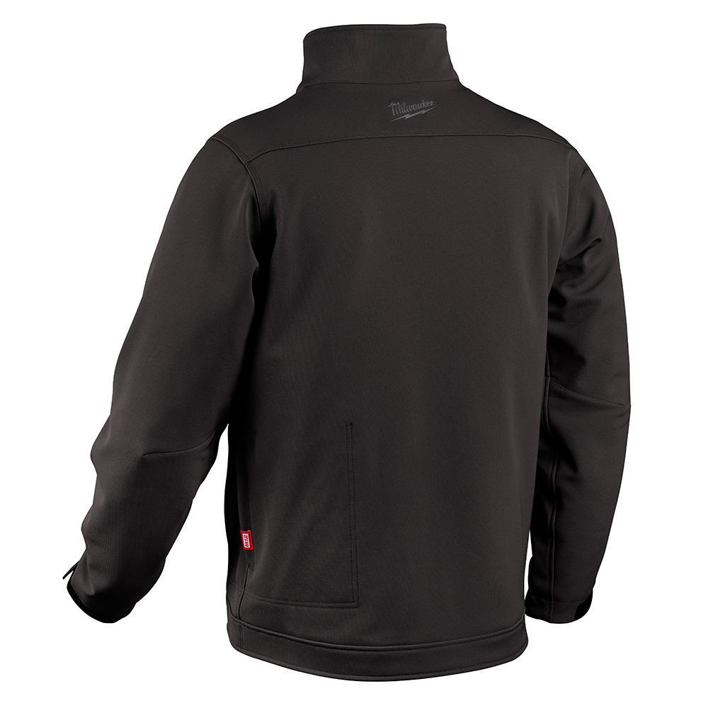 Milwaukee&reg; 204B-21L M12&trade; TOUGHSHELL&trade; Heated Jacket, L, Black, TOUGHSHELL&trade; Stretch Polyester Outer/Brushed Tricot Inner, Resists: Wind/Water
