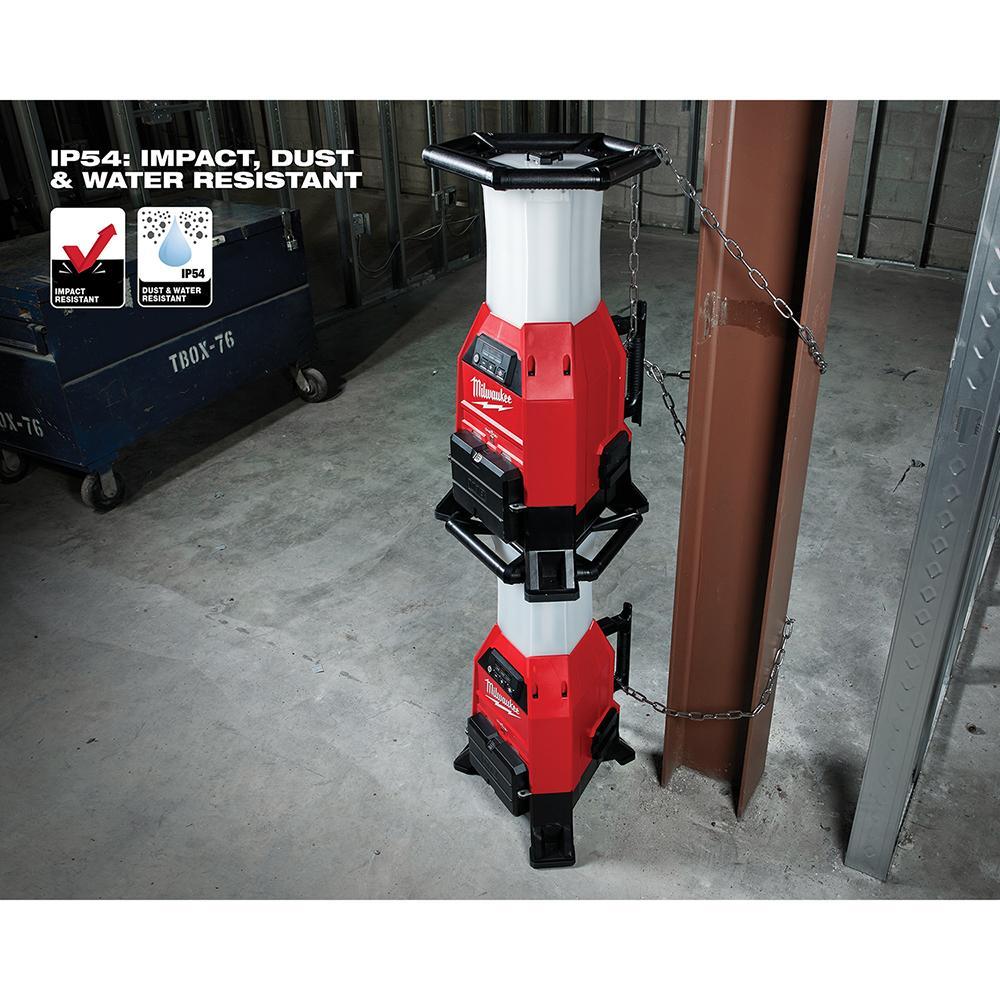 Milwaukee&reg; M18&trade; RADIUS&trade; 2150-20 Cordless Site Light/Charger With One-Key&trade;, LED Lamp, 18 V DC, Li-Ion Battery