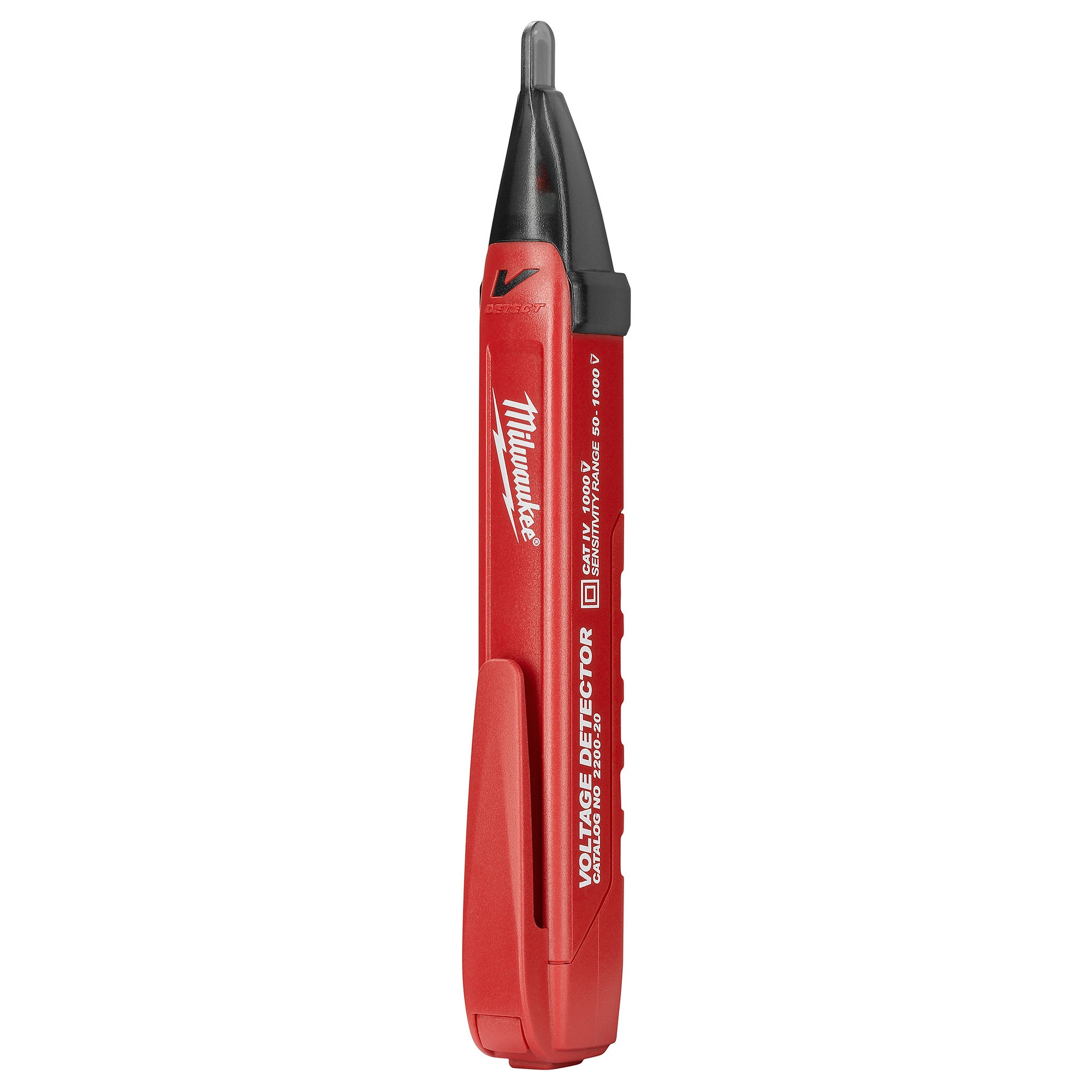 Milwaukee&reg; 2203-20 Non-Contact Voltage Detector, 10 to 1000 V AC, LED Indicator, Cat IV 1000 V AC, Plastic