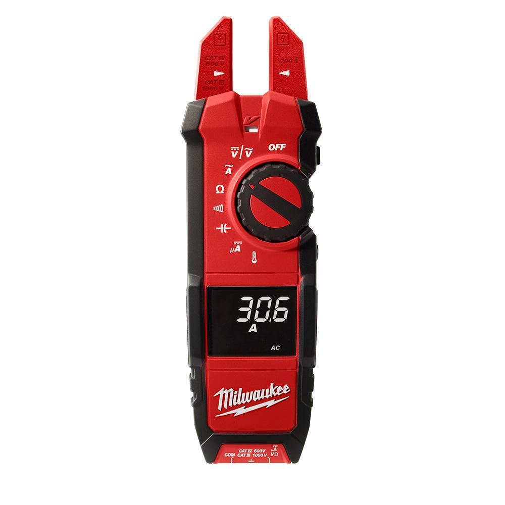 Fluke® FLUKE-323 Clamp Meter, 400 A, 600 VAC/VDC, 4000 Ohm, 30 mm Jaw, Backlit Display