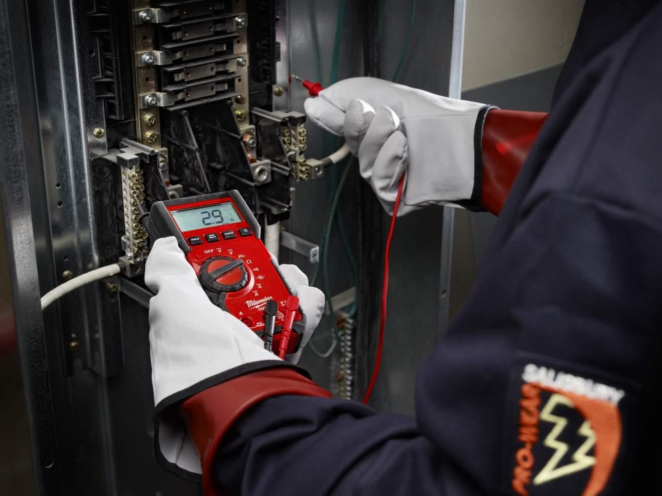 Milwaukee&reg; 2216-20NST Heavy Duty Digital Multimeter, 6 mV to 600 V AC/600 mV to 600 V DC, 10 A, 600 Ohm to 40 MOhm, LCD Display