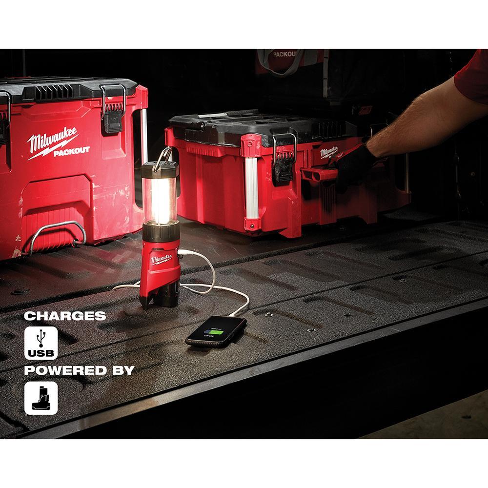 Milwaukee&reg; M12&trade; 2362-20 Rechargeable Cordless Lantern Light, LED Lamp, 12 V DC, Li-Ion Battery