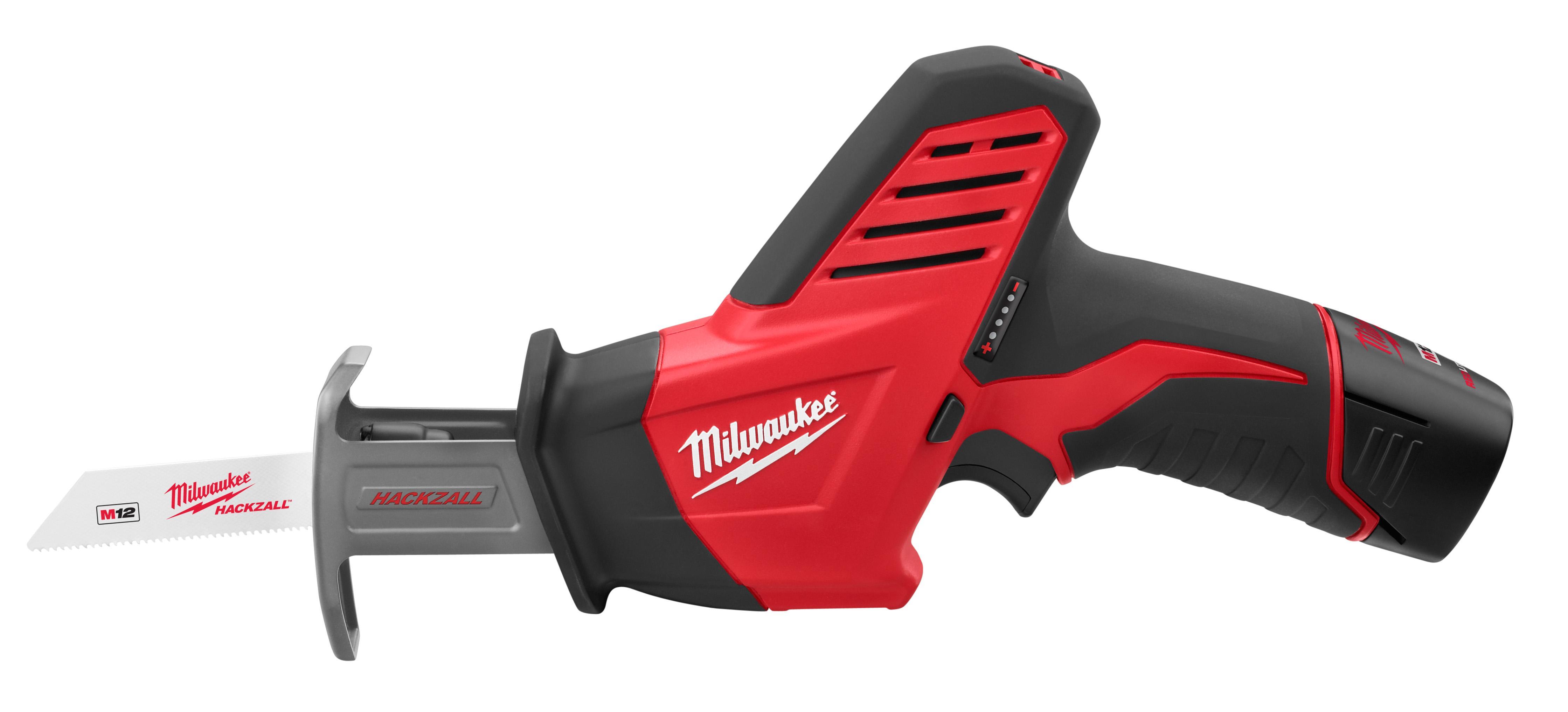 Milwaukee&reg; M12&trade; HACKZALL&reg; 2420-81 Cordless Reconditioned Reciprocating Saw With Integrated Work Light, 1/2 in L Stroke, 0 to 3000 spm, Straight Stroke, 12 V DC, 11 in OAL