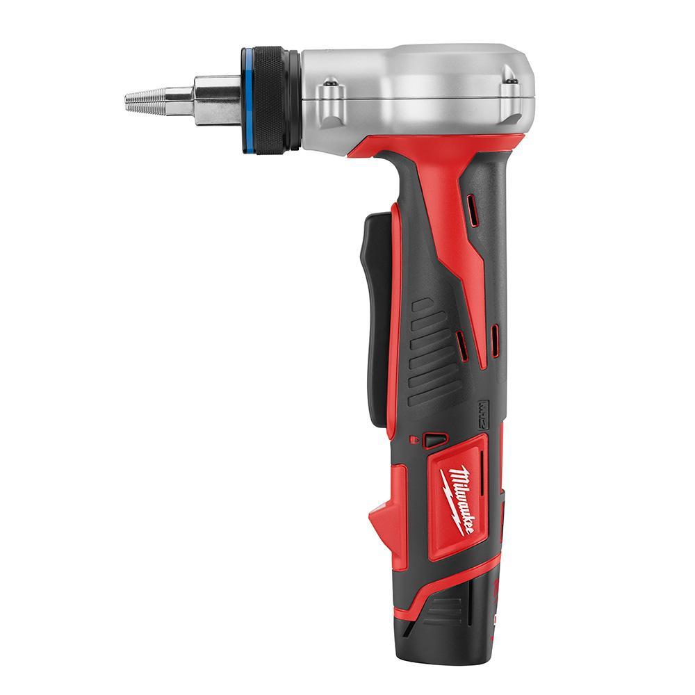 Milwaukee&reg; 2432-82 M12&trade; Cordless Reconditioned Weather-Resistant Expansion Tool Kit, 3/8 to 1-1/2 in Expansion Tool Pipe, 12 V, Li-Ion Battery