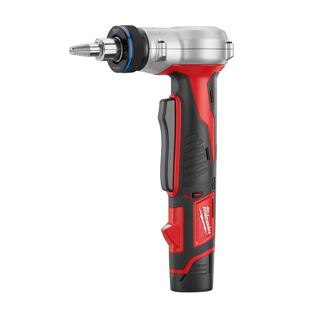 Milwaukee&reg; 2432-82 M12&trade; Cordless Reconditioned Weather-Resistant Expansion Tool Kit, 3/8 to 1-1/2 in Expansion Tool Pipe, 12 V, Li-Ion Battery