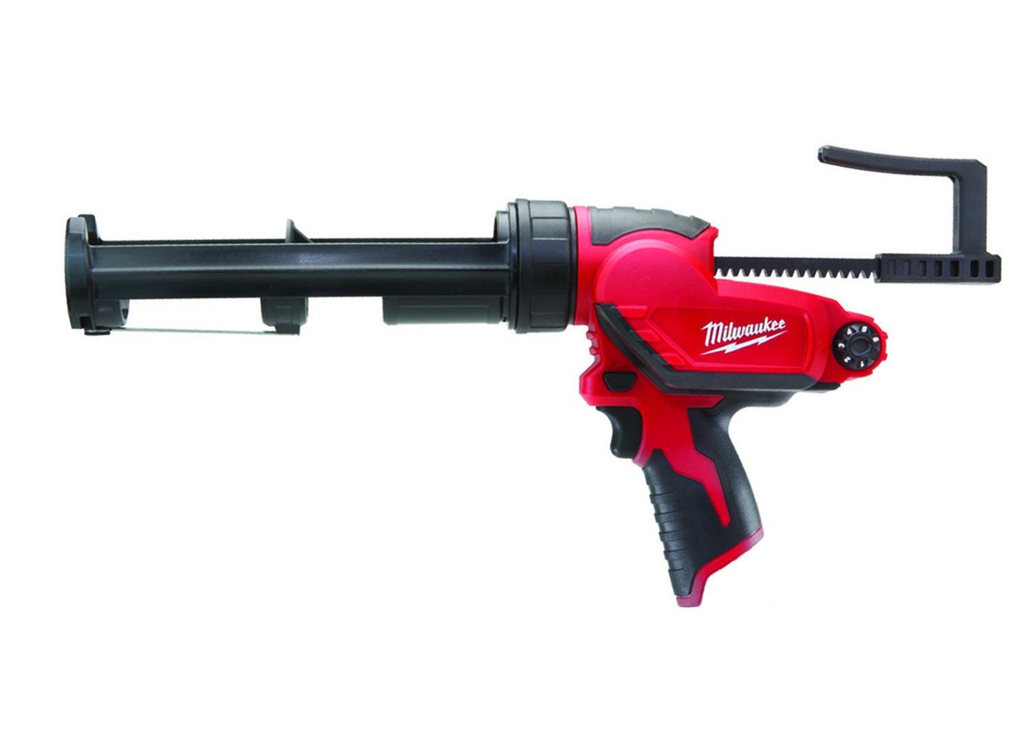 Milwaukee&reg; M12&trade; 2441-20 Cordless Caulk and Adhesive Gun, 10 oz Container, Black/Red