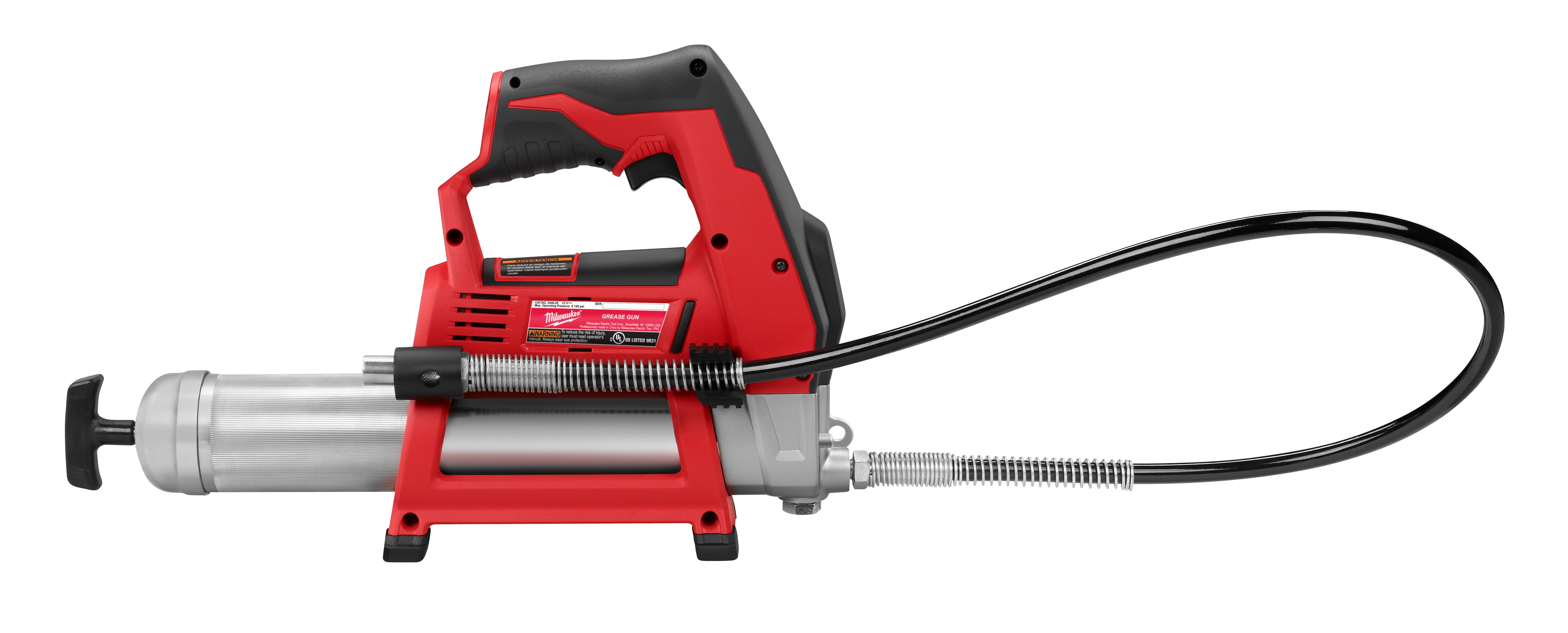 Milwaukee&reg; M12&trade; 2446-20 Cordless Grease Gun, 14.5 oz Cartridge, 8000 psi Operating