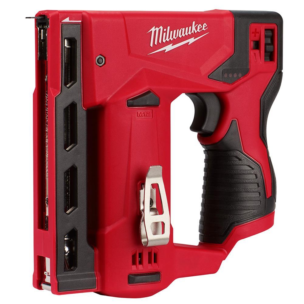 Milwaukee&reg; M12&trade; 2447-80 Reconditioned Cordless Crown Stapler, 3/8 in Crown, For Fastener Type: Flat/Strip, 7-1/4 in OAL