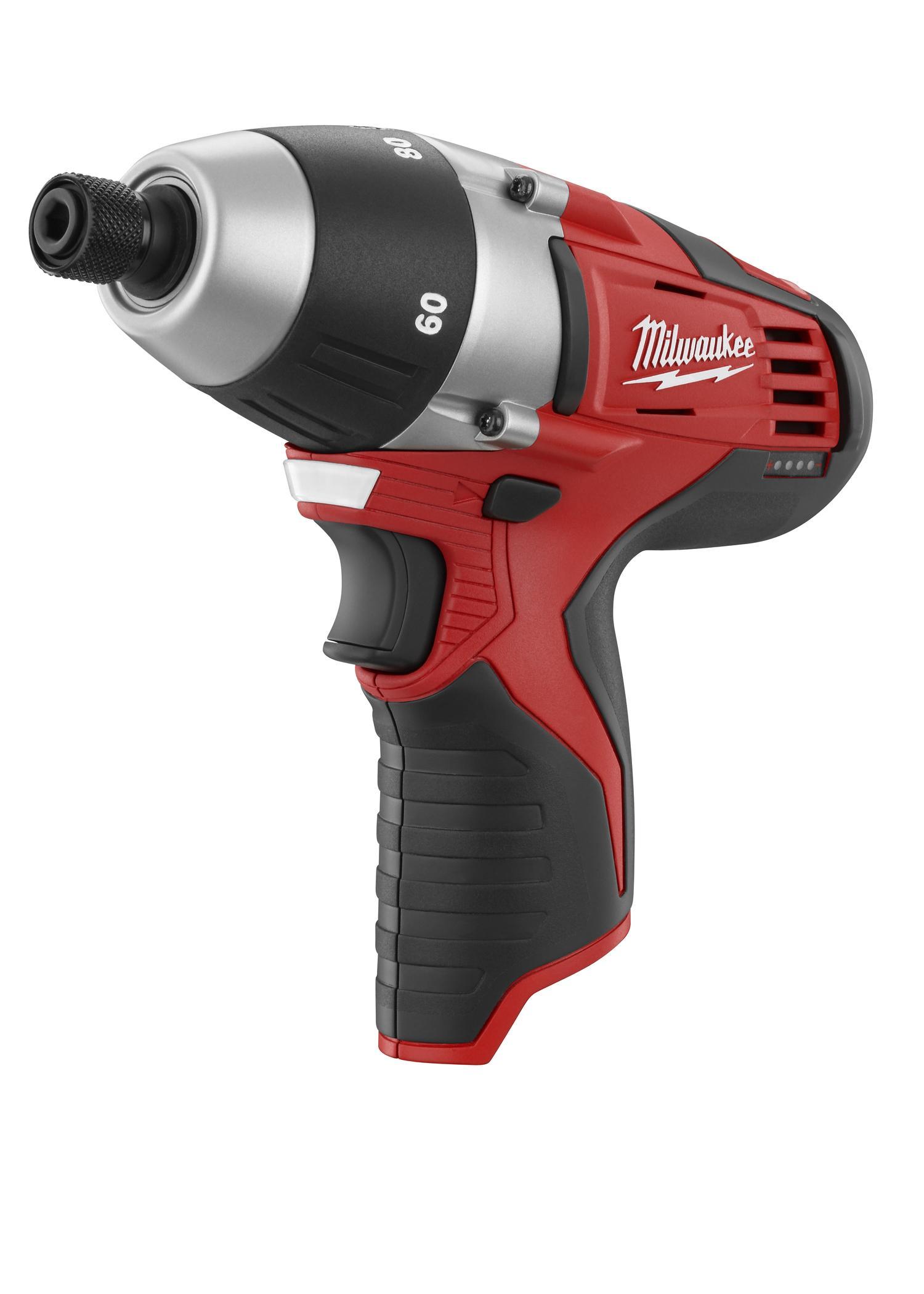 Milwaukee&reg; M12&trade; 2455-20 Compact Lightweight Cordless Driver, 1/4 in Chuck, 12 V DC, 750 rpm No-Load, 7-1/2 in OAL, Li-Ion Battery