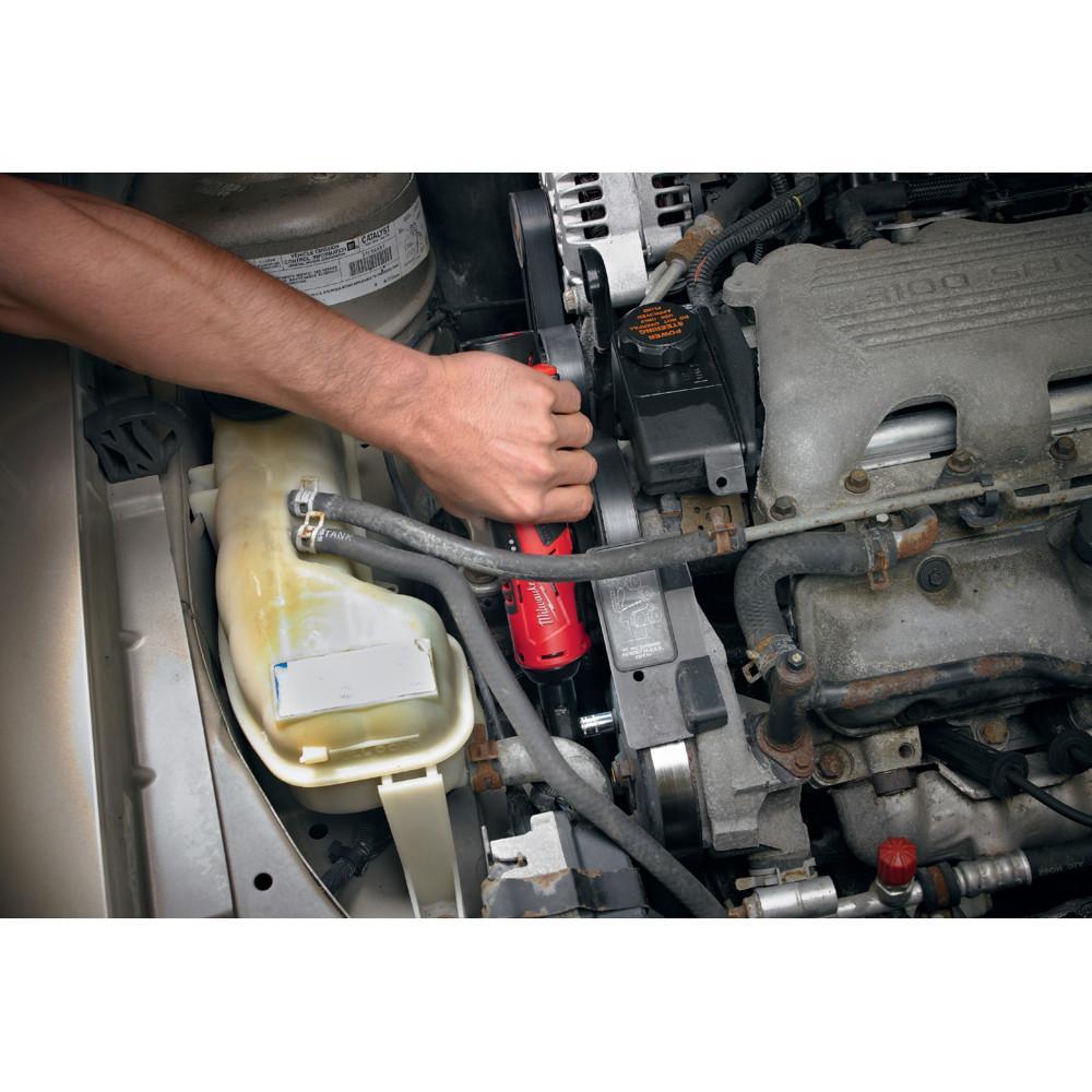 Milwaukee&reg; M12&trade; 2456-20 Double Insulated Cordless Ratchet, 1/4 in Drive, 30 ft-lb Torque, 250 rpm Speed, 12 V DC, Li-Ion Battery, 10-3/4 in OAL