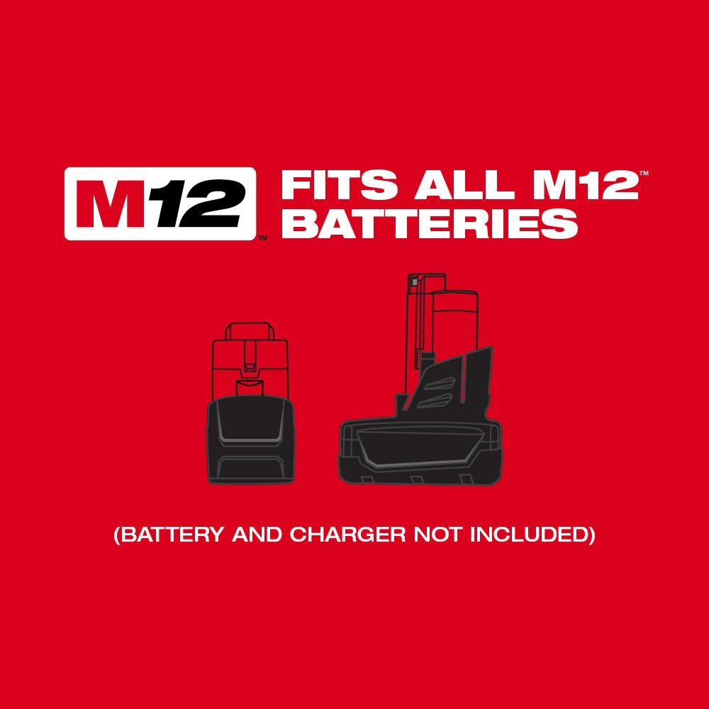 Milwaukee&reg; M12&trade; 2458-20 Cordless Palm Nailer, 6D to 16D Fastener, For Fastener Type: Framing, 7-1/2 in OAL, Battery