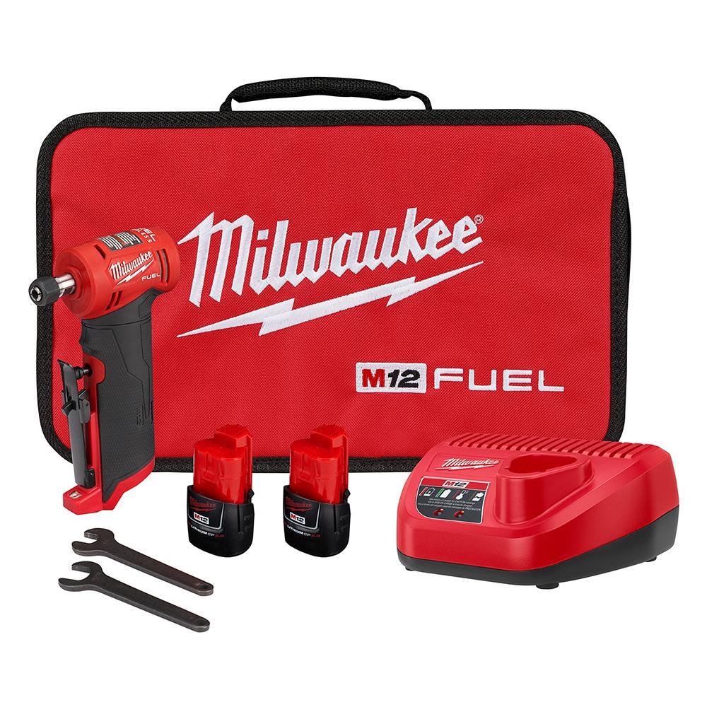 Milwaukee® M18™ FUEL™ 2889-20 Angle Cordless Variable Speed Braking Grinder, 5 in Dia Wheel, 5/8-11 UNC Arbor/Shank, 18 V, Li-Ion Battery, Sliding Switch
