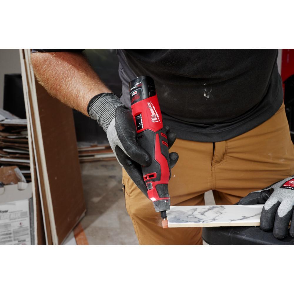 Milwaukee&reg; 2525-20 Brushless Rotary Tool Kit, 12 V DC, 5000 to 27500 rpm Speed, Li-Ion Battery
