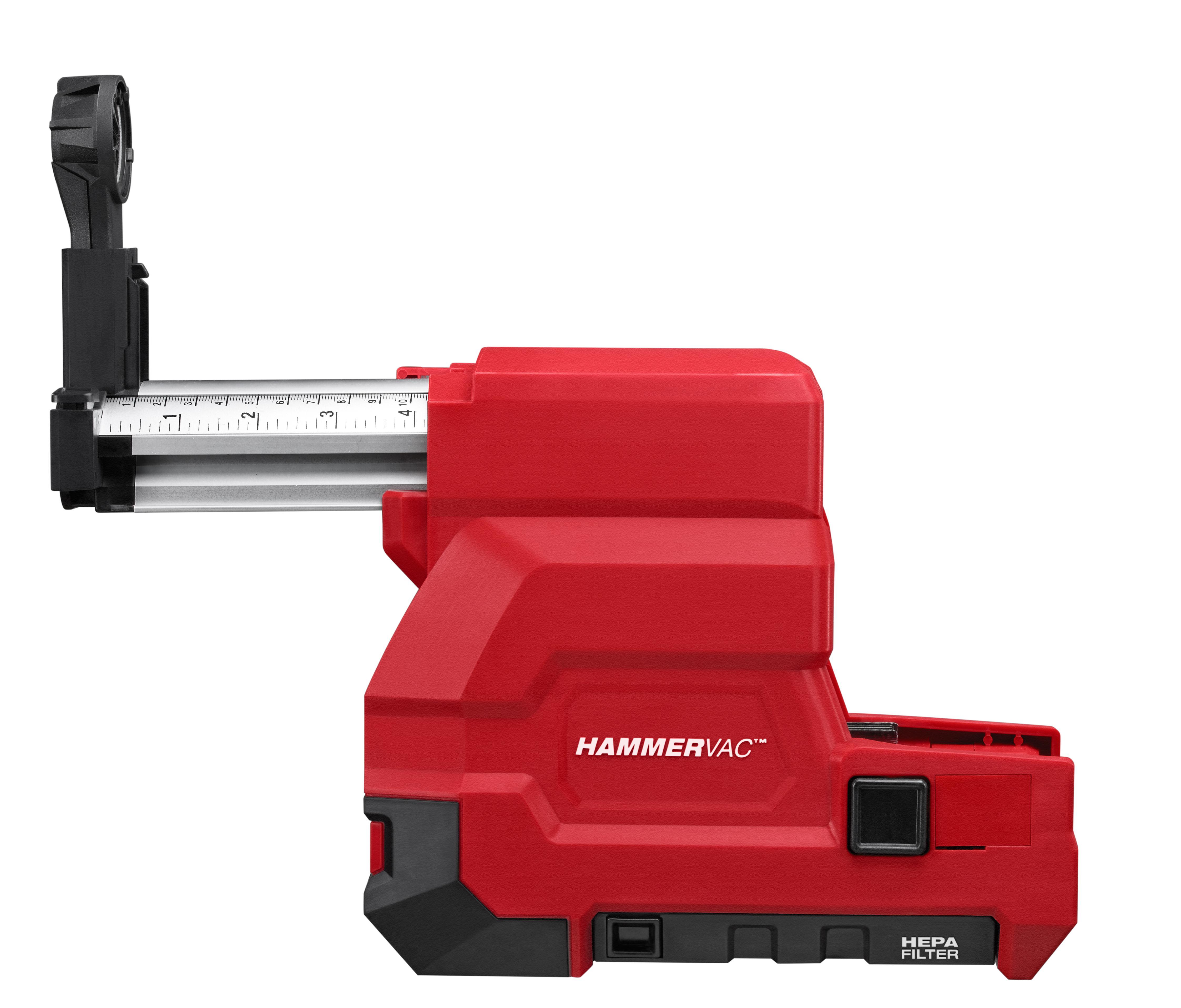 Milwaukee&reg; M18&trade; FUEL&trade; 2715-DE Dedicated Dust Extractor, For Use With 2715-22 1-1/8 in SDS-Max&reg; Rotary Hammers, 12 V Voltage, Lithium-Ion Battery, Metal/Plastic