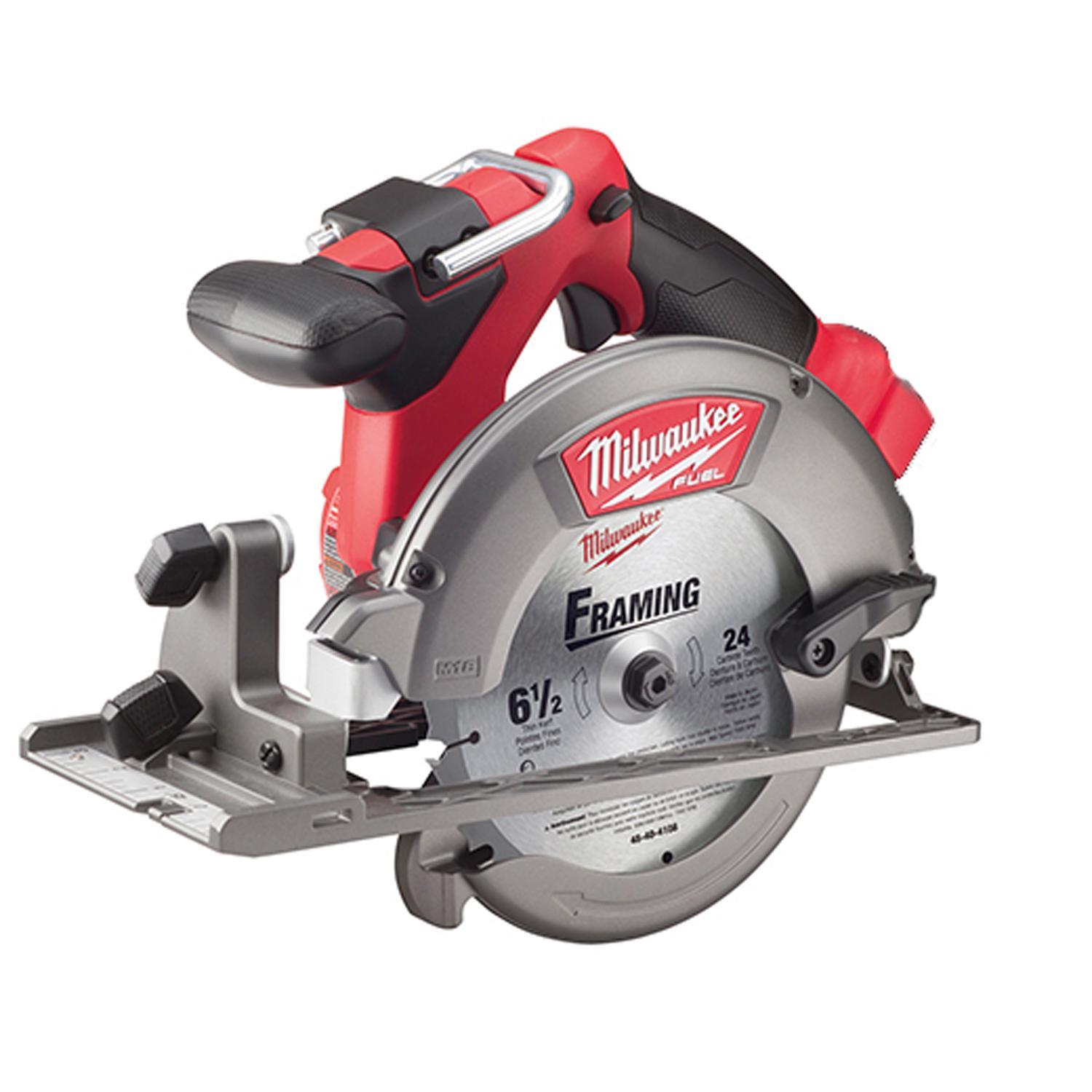 Milwaukee&reg; 2730-80 M18&trade; FUEL&trade; Brushless Motor Cordless Direct Drive Reconditioned Variable Circular Saw, 6-1/2 in Dia Blade, 5/8 in Arbor/Shank, 18 V, 1-5/8 in at 45 deg, 2-3/16 in at 90 deg D Cutting, Li-Ion Battery, Left Blade Side