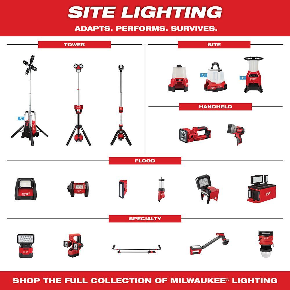 Milwaukee&reg; 2735-20 Fixed Focus Rechargeable Cordless Work Light, LED Lamp, 18 V DC, Li-Ion Battery
