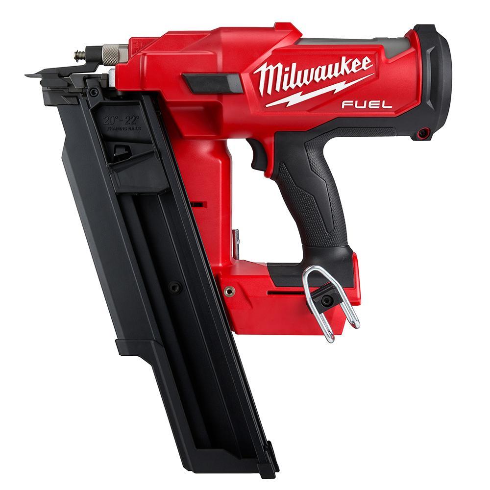 Milwaukee&reg; M18 FUEL&trade; 2744-20 Brushless Cordless Framing Nailer, 2 to 3-1/2 in Fastener, For Fastener Type: 21 deg Framing Nailer, 43 lb Magazine, 14.1 in OAL, Battery