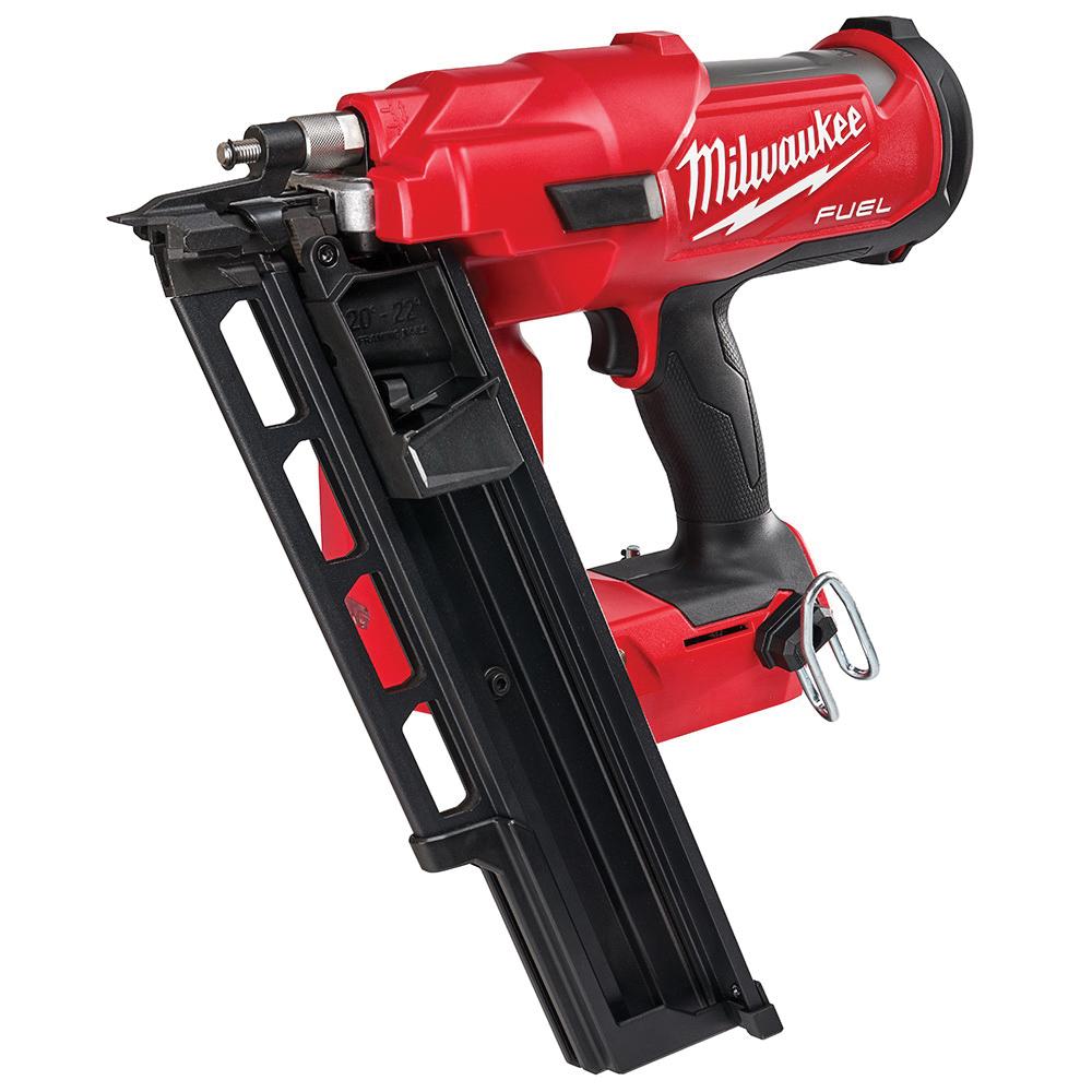 product Milwaukee® 2458-21 Cordless Palm Nailer Kit, 6D to 16D Fastener, For Fastener Type: Framing, 7-1/2 in OAL, Battery