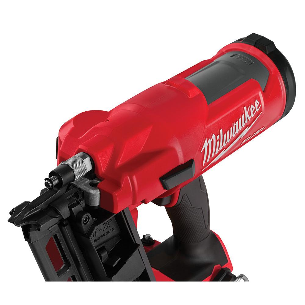 Milwaukee&reg; M18 FUEL&trade; 2744-21 Brushless Cordless Framing Nailer Kit, 2 to 3-1/2 in Fastener, For Fastener Type: 21 deg Framing Nailer, 43 lb Magazine, 14.1 in OAL, Battery