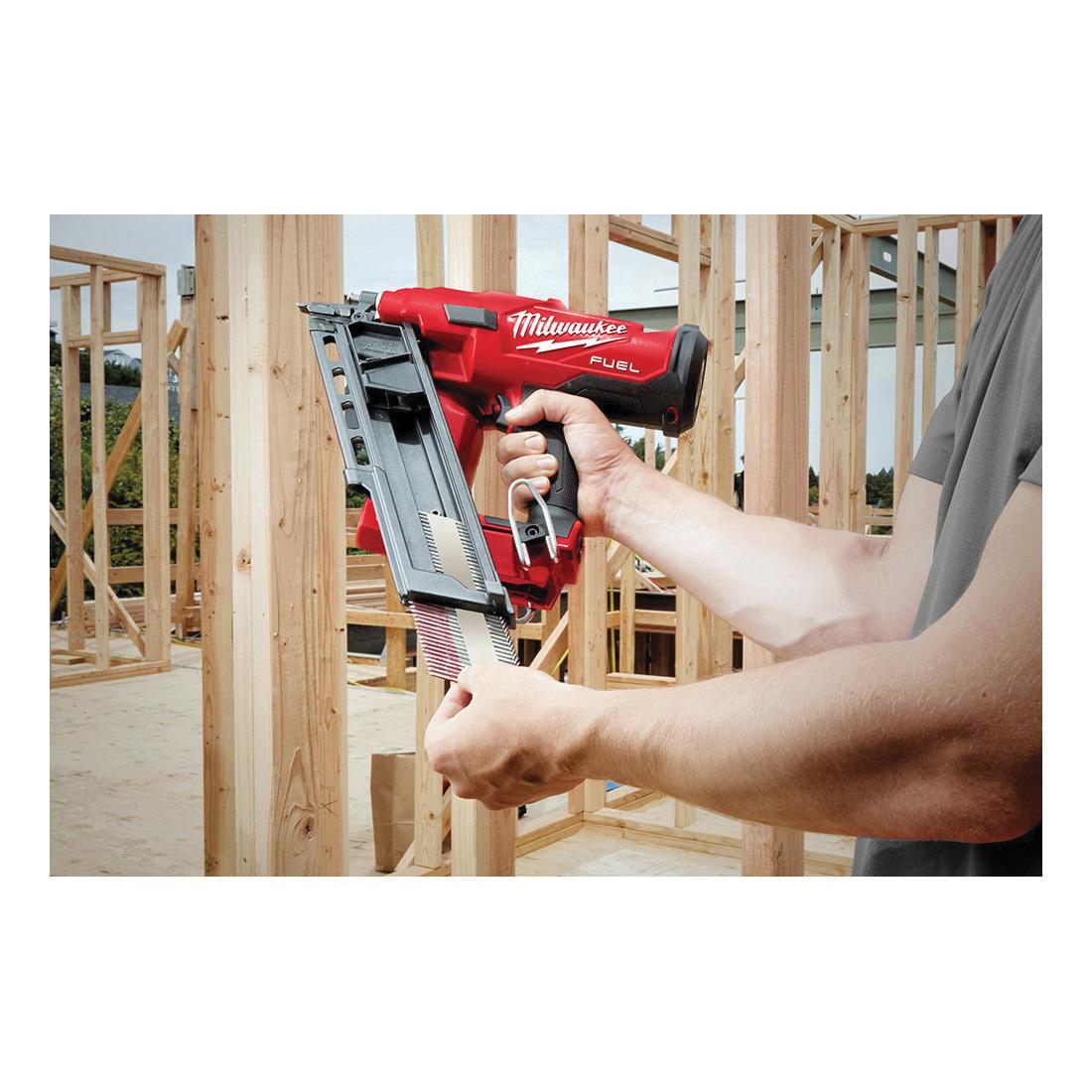 Milwaukee&reg; M18 FUEL&trade; 2745-20 Brushless Cordless Framing Nailer, 2 to 3-1/2 in Fastener, For Fastener Type: 30 deg Framing Nailer, 51 lb Magazine, 14.1 in OAL, Battery