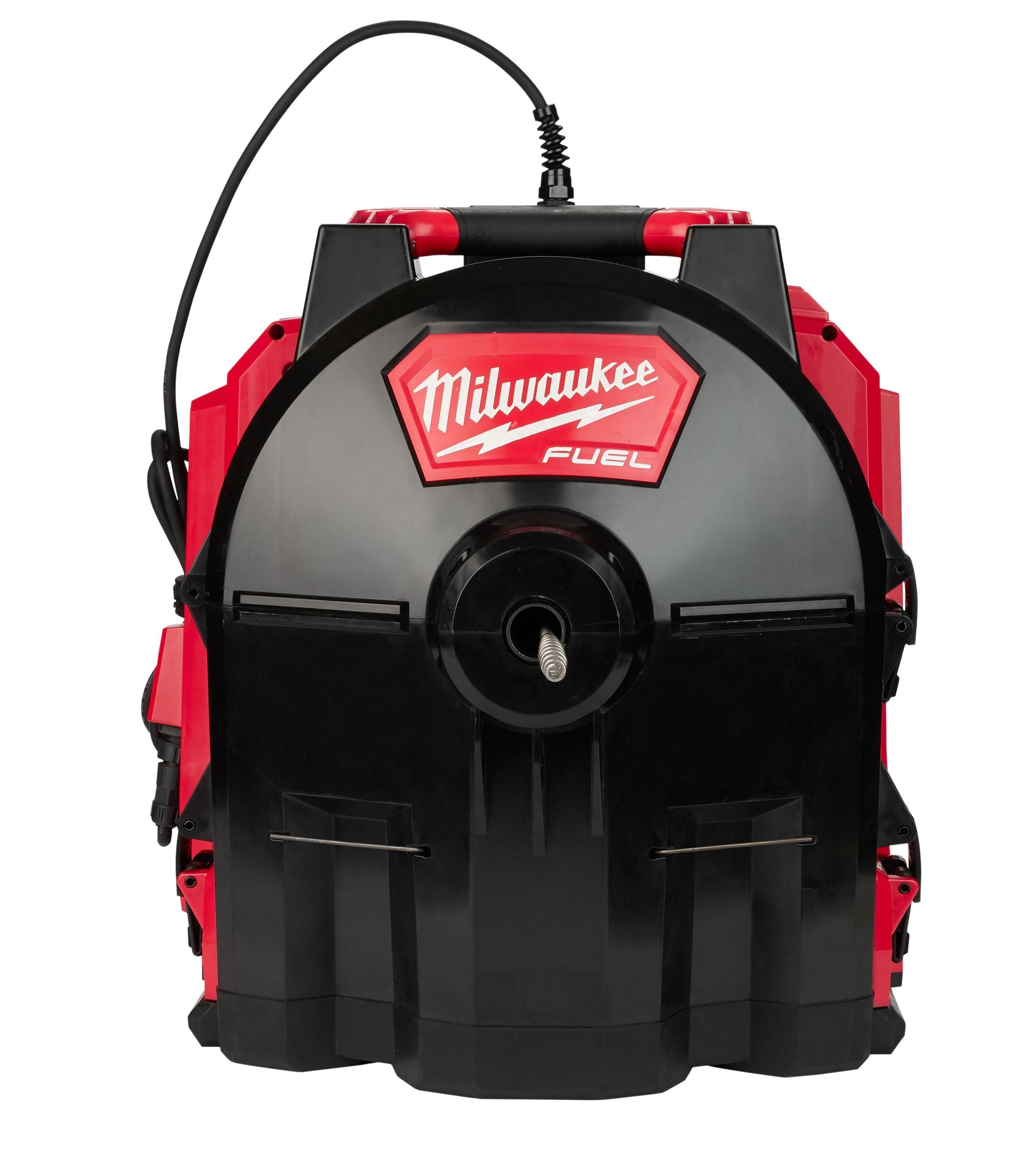 Milwaukee&reg; M18 FUEL&trade; 2775C-222 Kit Cordless Drain Gun Kit, 1-1/4 to 4 in Drain Line, 100 ft Max Run, 18 V DC, HDPE Drum Housing