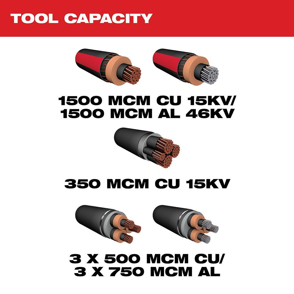 Milwaukee&reg; M18&trade; 2776R-21 Cordless Cable Cutter Kit With Wireless Remote, Up to 1500 kcmil Cutting, 18 V DC, 5 Ah Li-Ion Battery