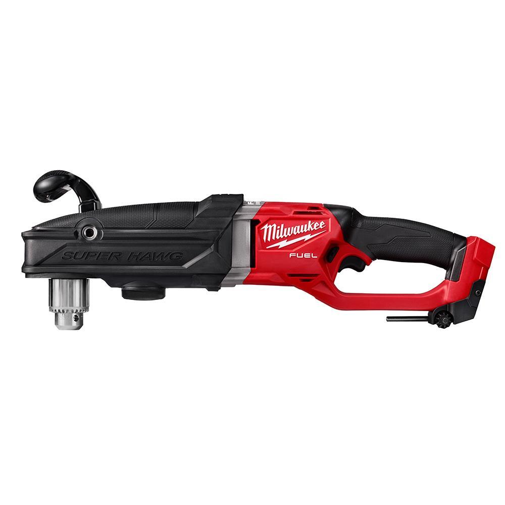 Milwaukee&reg; M18 FUEL&trade; SUPER HAWG&reg; 2809-20 Cordless Right Angle Drill, 1/2 in Keyed Chuck, 18 V, 1550 rpm No-Load, Li-Ion Battery