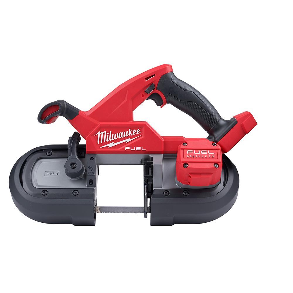 Milwaukee® M18 FUEL™ 2829-20 Compact Cordless Portable Band Saw, 3-1/4 in Cutting, 35-3/8 in L Blade, 18 VDC, Li-Ion Battery