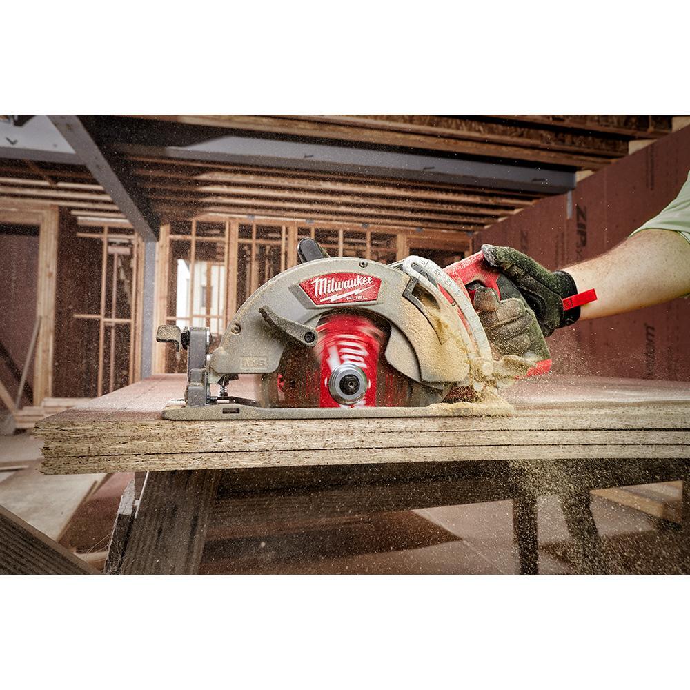 Milwaukee&reg; 2830-80 M18&trade; FUEL&trade; Cordless Reconditioned Variable Circular Saw, 7-1/4 in Dia Blade, 1-7/8 in at 45 deg, 2-1/2 in at 90 deg D Cutting, Li-Ion Battery, Left Blade Side