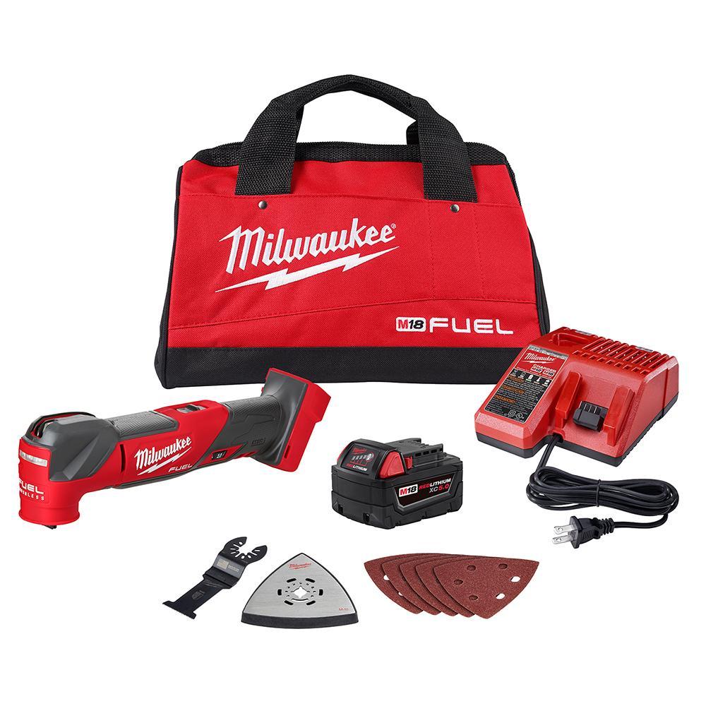 Milwaukee® M18™ 2626-20 Cordless Oscillating Multi-Tool, 11000 to 18000 opm Speed, 18 VDC, Li-Ion Battery